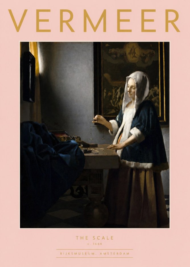 Vermeer The Scale No2 - Plakát
