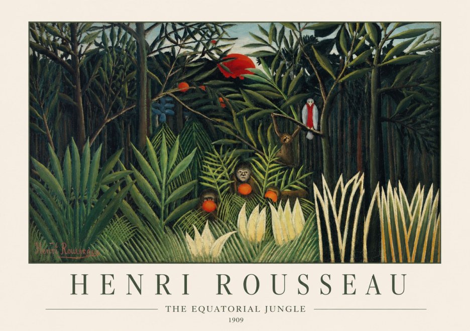 Rousseau The Equatorial Jungle I No1 - Plakát