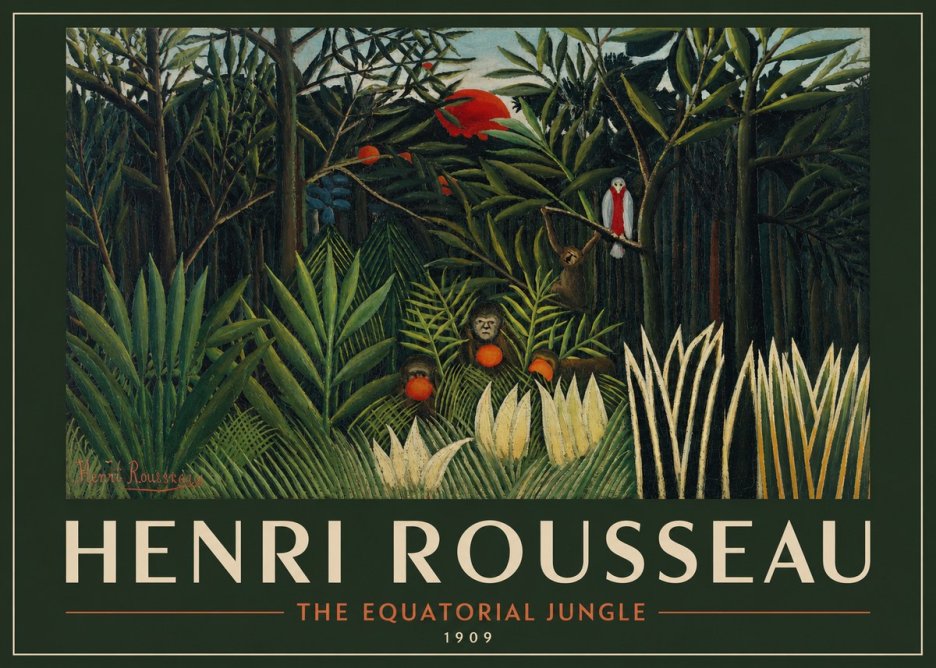 Rousseau The Equatorial Jungle I No2 - Plakát