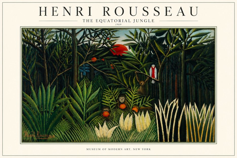 Rousseau The Equatorial Jungle I No3 - Plakát