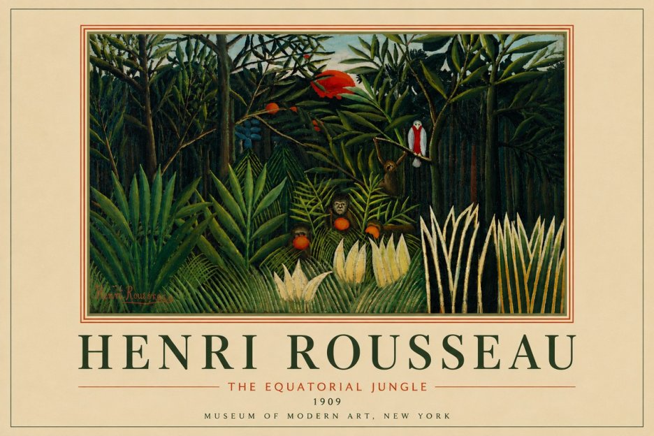 Rousseau The Equatorial Jungle I No6 - Plakát