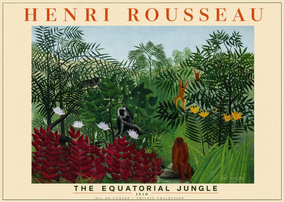 Rousseau The Equatorial Jungle II No2 - Plakát
