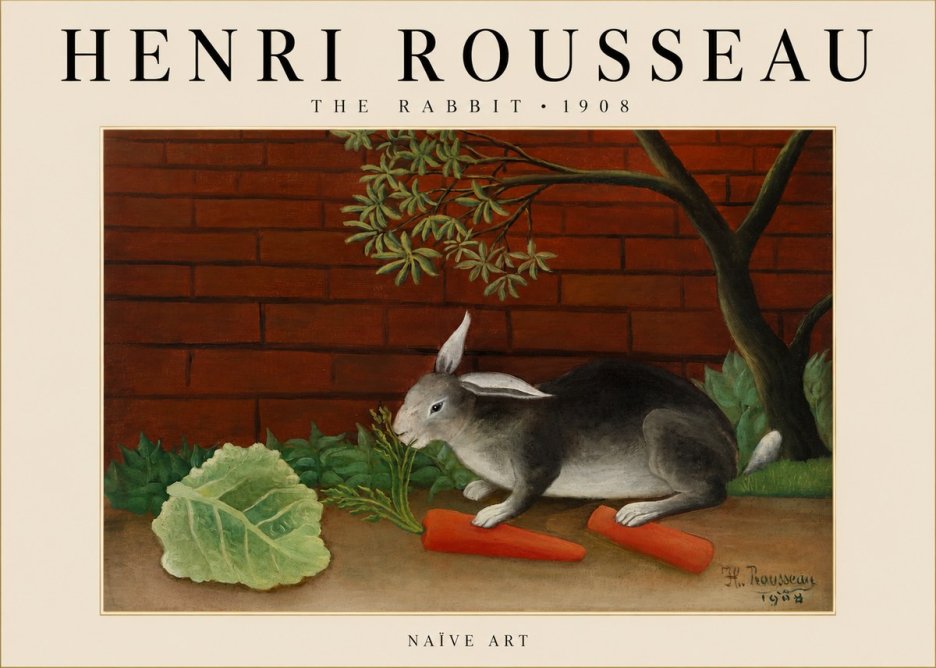 Rousseau The Rabbit No3 - Plakát