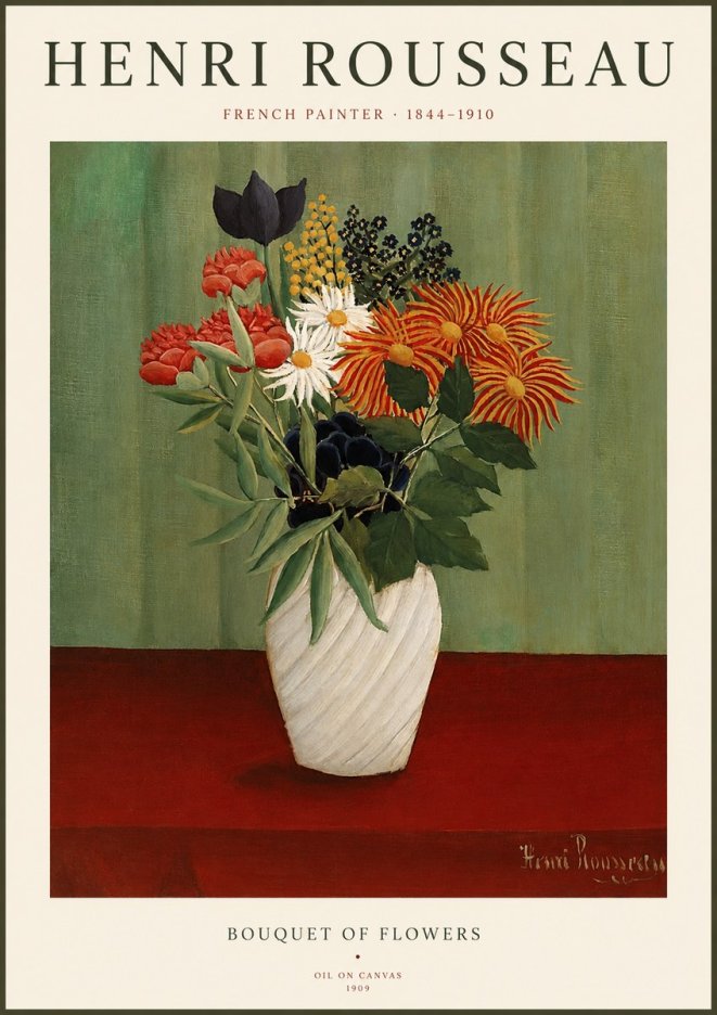 Rousseau Bouquet of Flowers No1 - Plakát