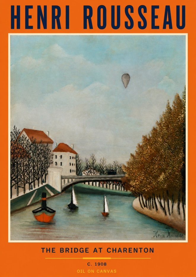 Rousseau The Bridge at Sevres No4 - Plakát