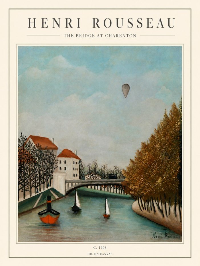 Rousseau The Bridge at Sevres No5 - Plakát