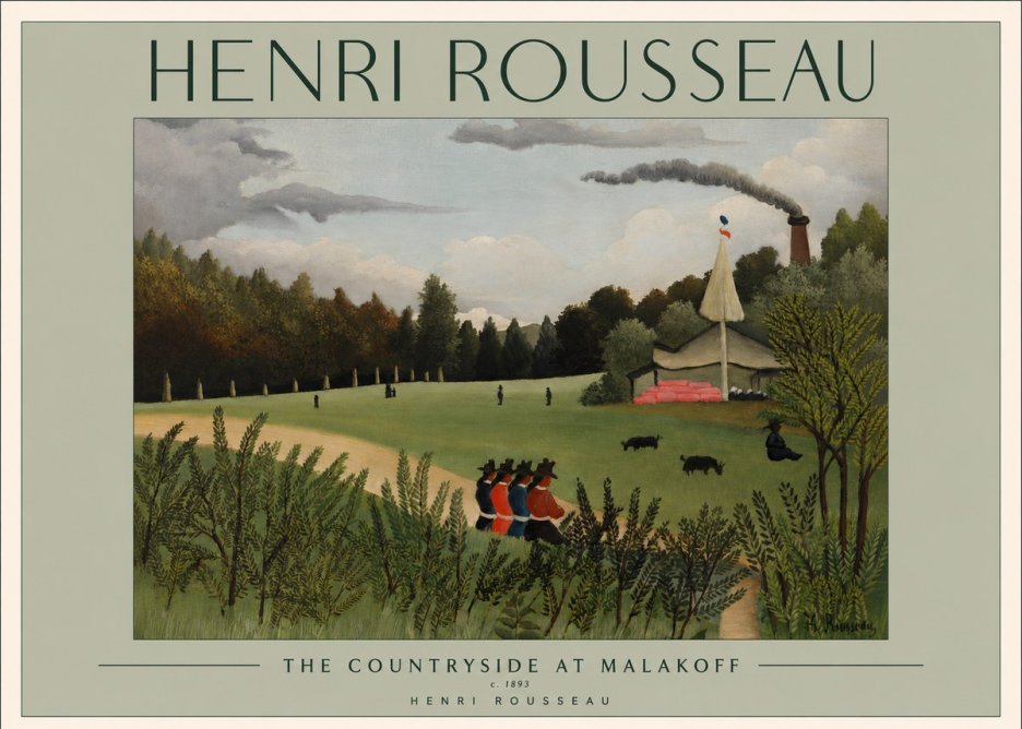 Rousseau The Footpath No2 - Plakát
