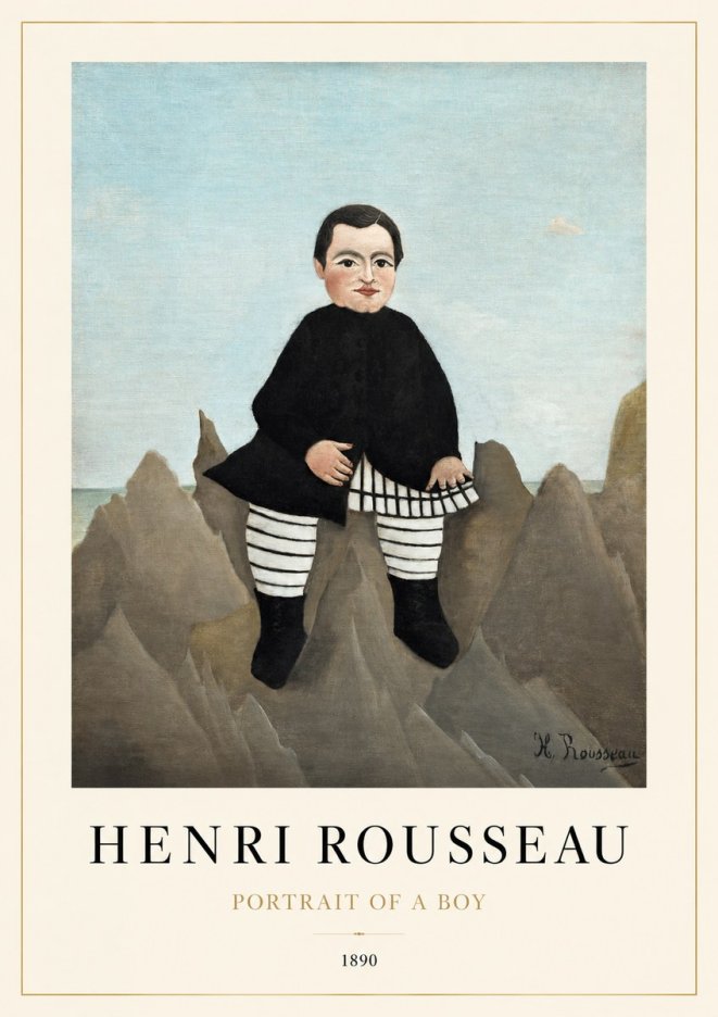 Rousseau Portrait of a Boy No1 - Plakát