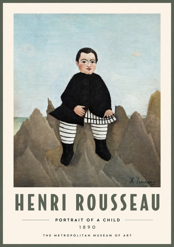 Rousseau Portrait of a Boy No4 - Plakát