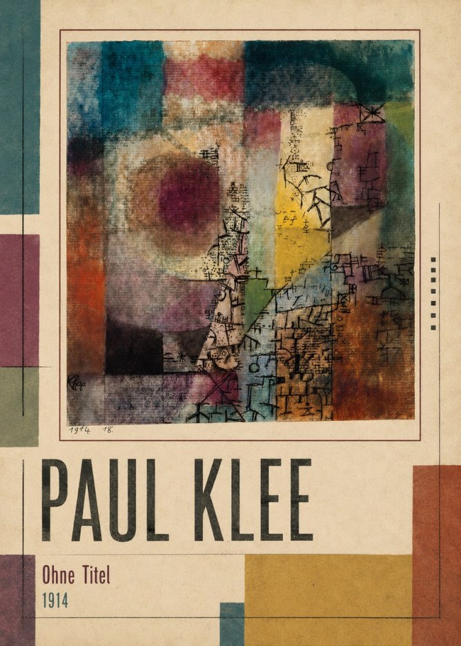 Paul Klee Ohne Titel I No1 - Plakát