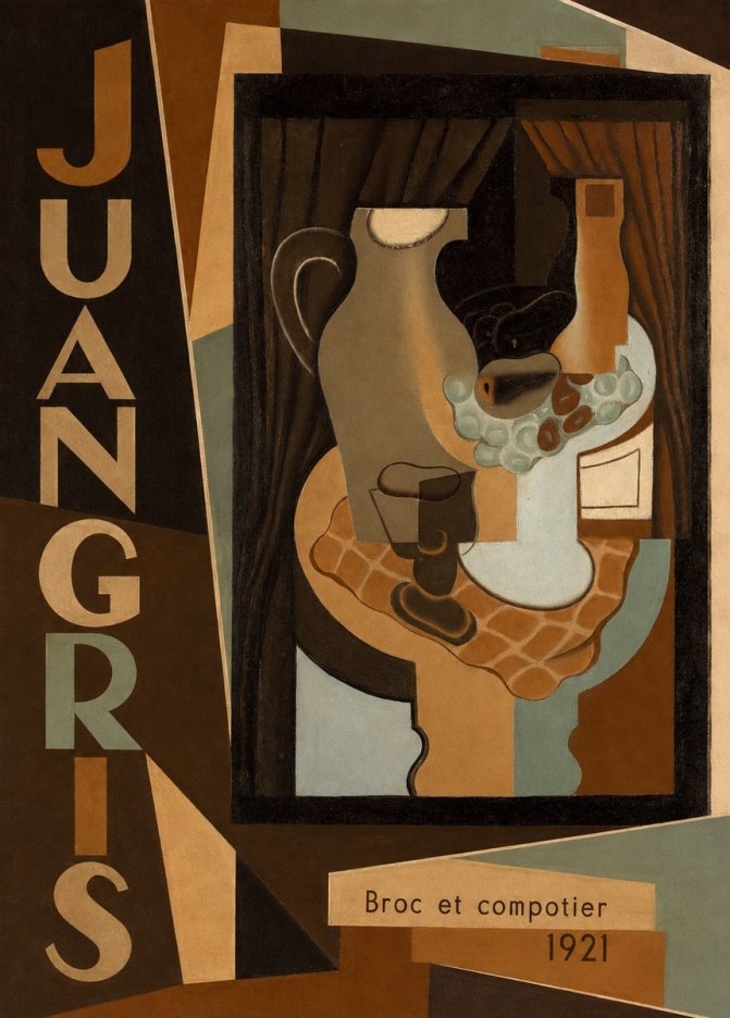 Juan Gris Broc Et Compotier No2 - Plakát