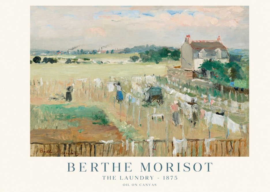 Berthe Morisot The Laundry - 1875 No1 - Plakát
