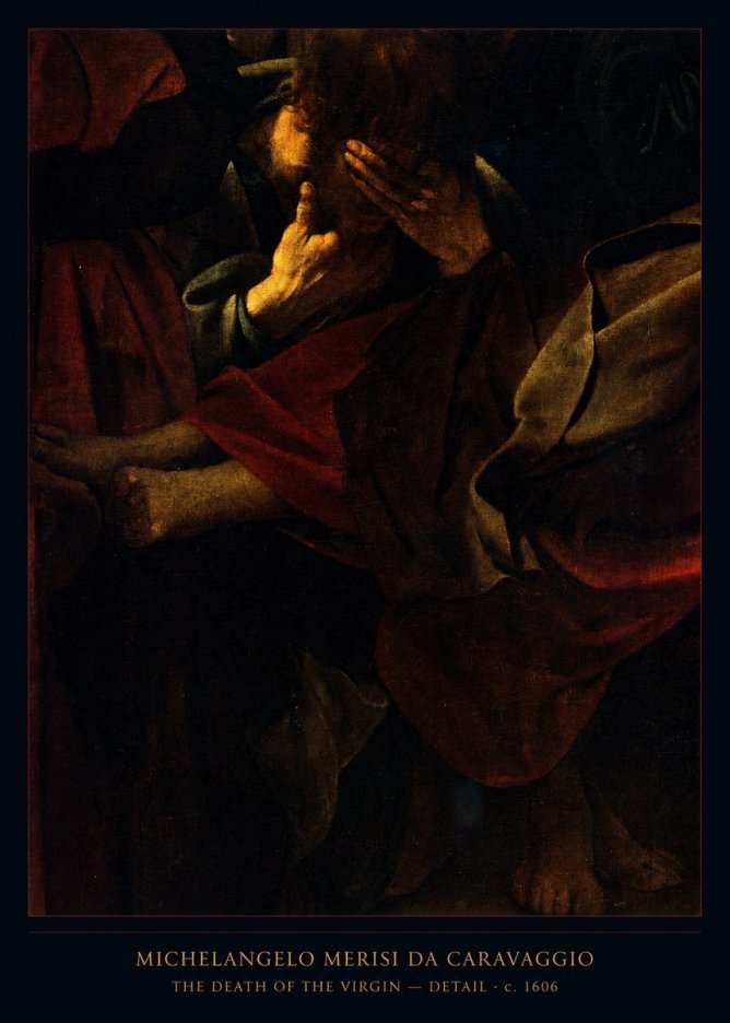 Michelangelo Merisi da Caravaggio The Death of the Virgin – Detail No6 - Plakát