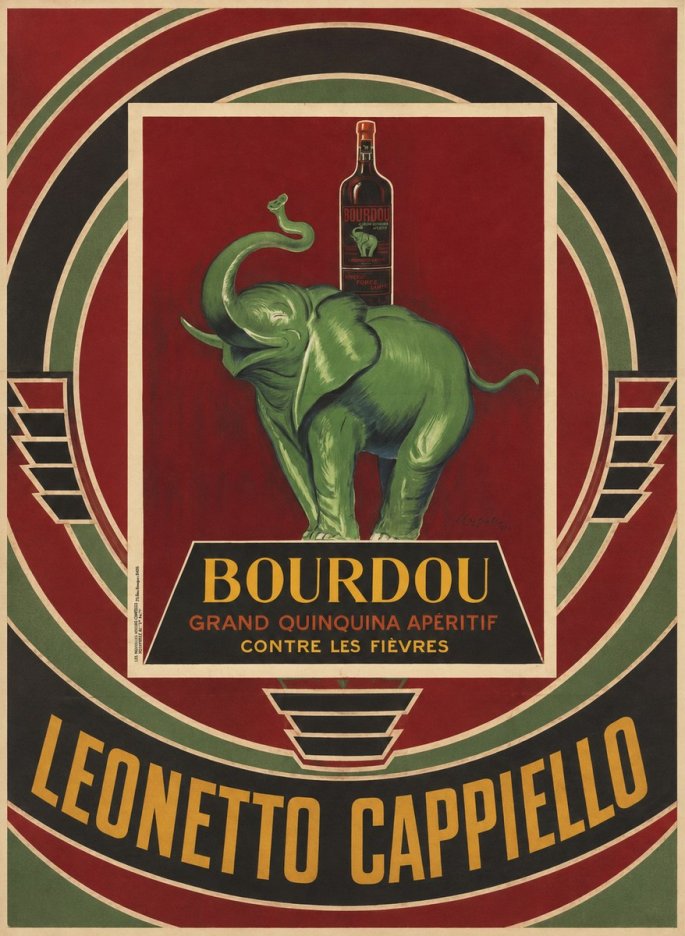Leonetto Cappiello Bourdou No4 - Plakát