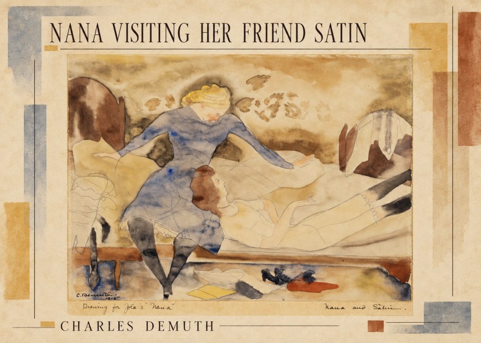 Charles Demuth Nana Visiting Her Friend Satin No2 - Plakát
