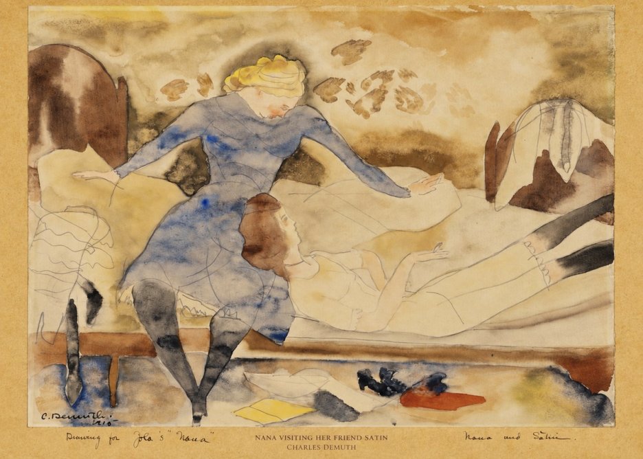 Charles Demuth Nana Visiting Her Friend Satin No6 - Plakát