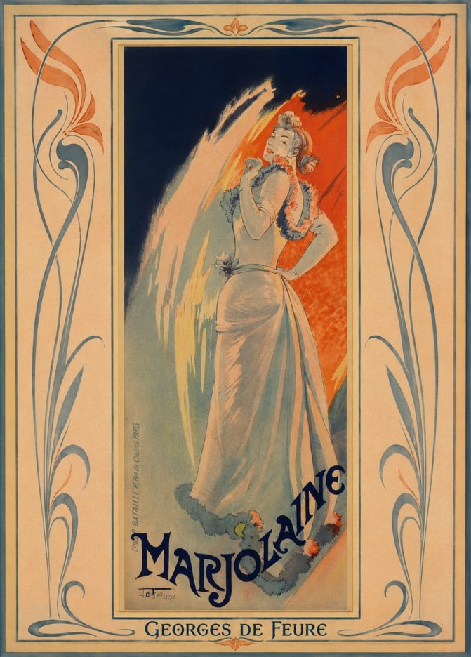 Georges de Feure Marjolaine No1 - Plakát