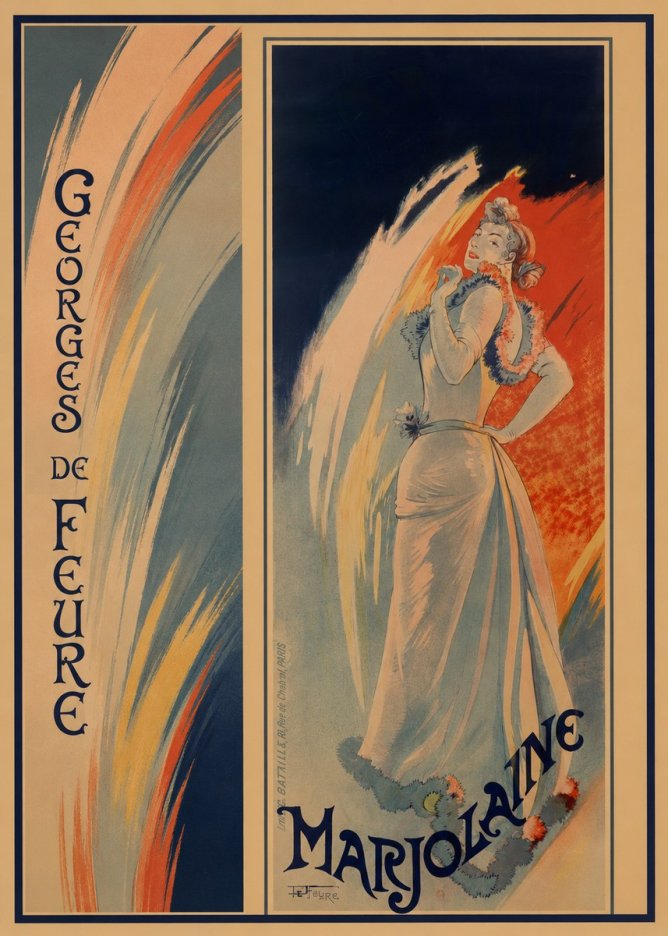 Georges de Feure Marjolaine No2 - Plakát
