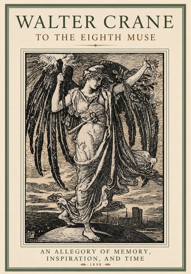 Walter Crane To the Eighth Muse No2 - Plakát