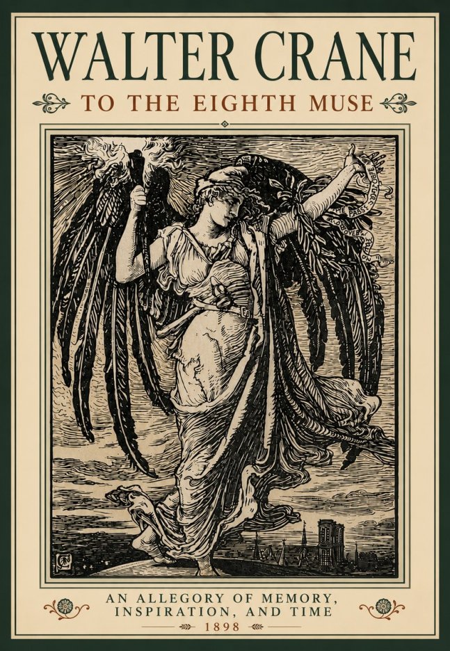 Walter Crane To the Eighth Muse No5 - Plakát