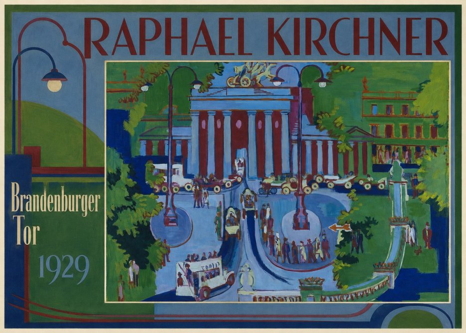Raphael Kirchner Brandenburger Tor 1929 No1 - Plakát