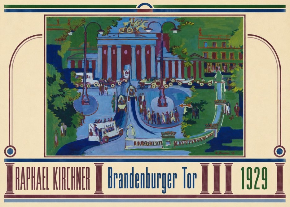 Raphael Kirchner Brandenburger Tor 1929 No3 - Plakát