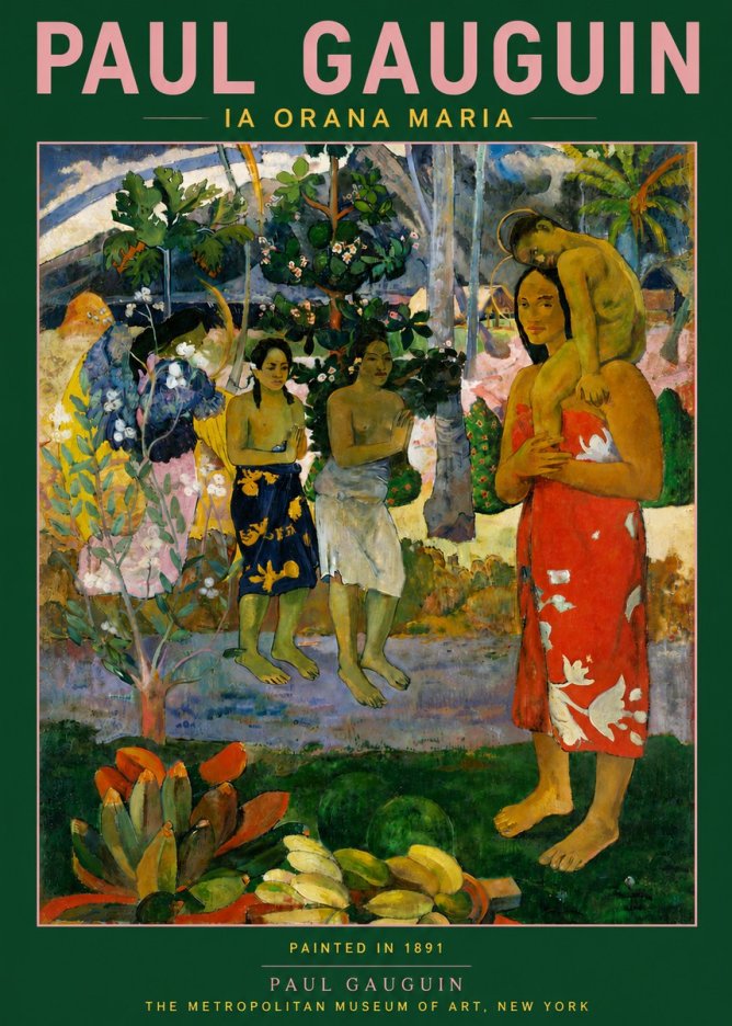 Paul Gauguin Ia Orana Maria No5 - Plakát