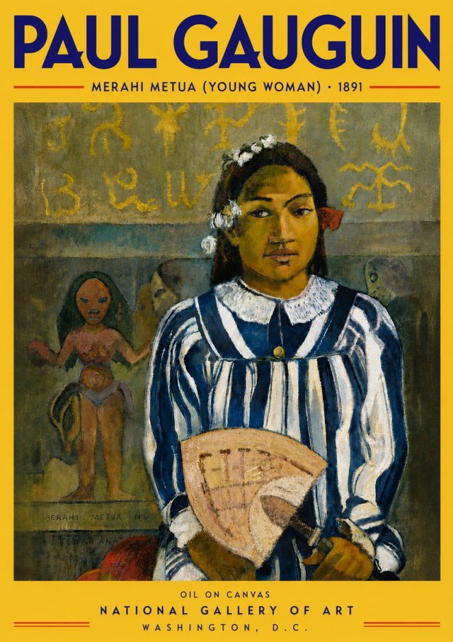 Paul Gauguin Merahi Metua (Young Woman) No5 - Plakát