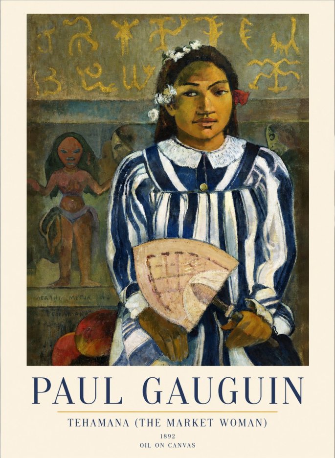 Paul Gauguin Merahi Metua (Young Woman) No6 - Plakát