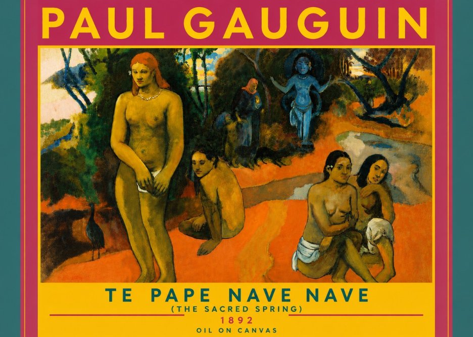 Paul Gauguin Te Pape Nave Nave (the Sacred Spring) No6 - Plakát
