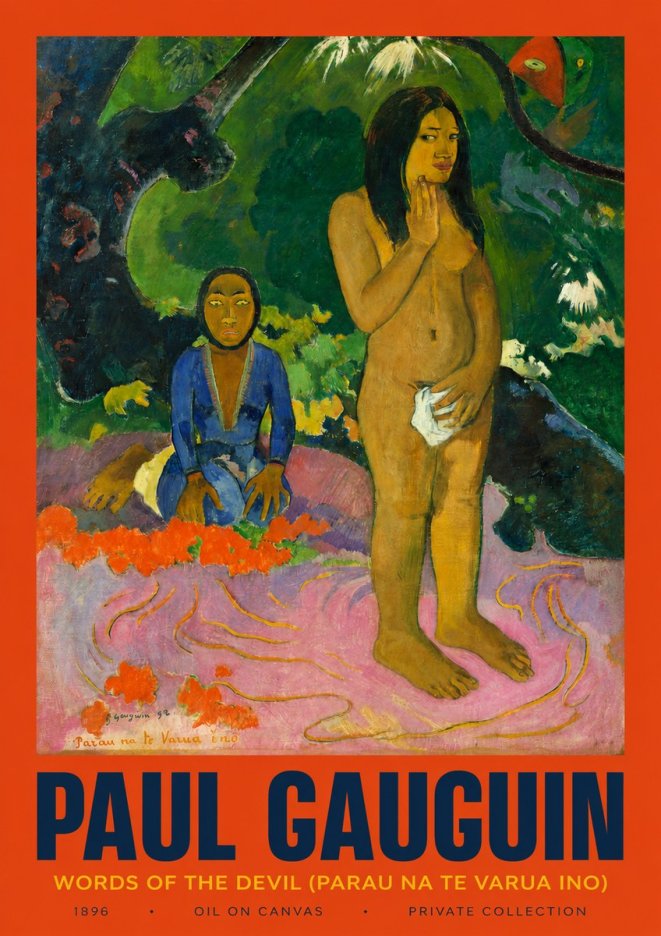 Paul Gauguin Words of the Devil No2 - Plakát