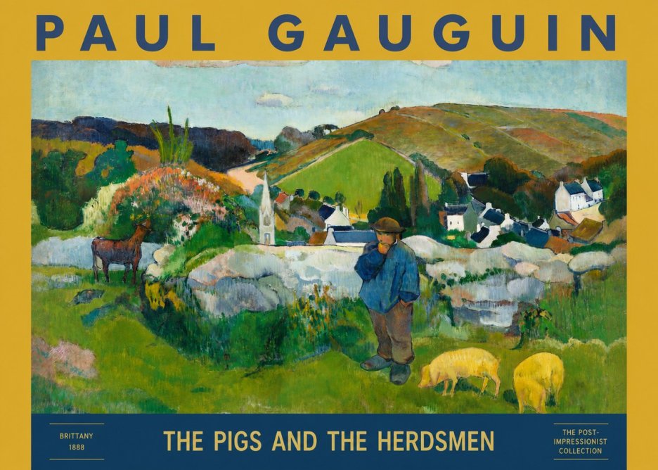 Paul Gauguin The Pigs and the Herdsmen No3 - Plakát