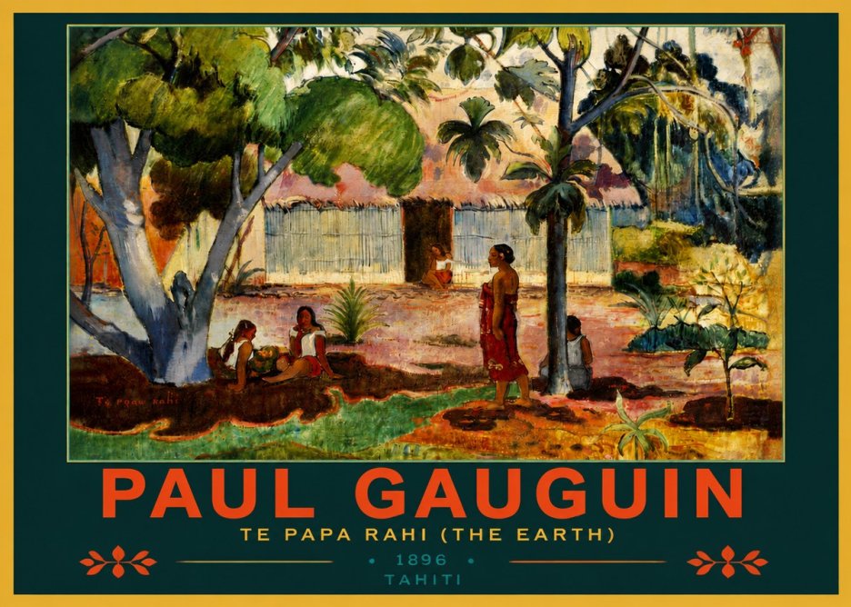 Paul Gauguin Te Papa Rahi (the Earth) No4 - Plakát