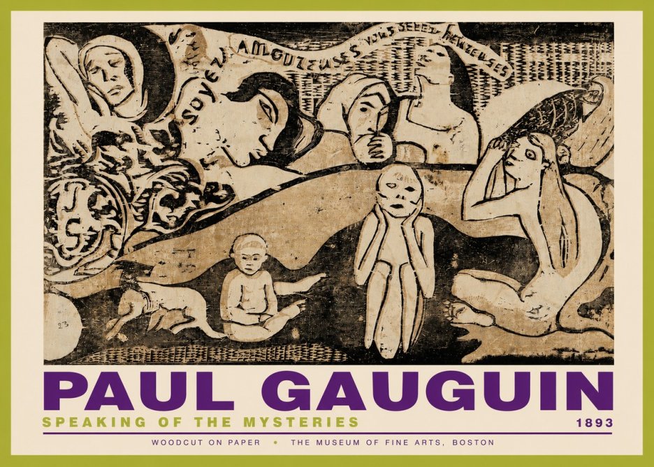 Paul Gauguin Speaking of the Mysteries No3 - Plakát