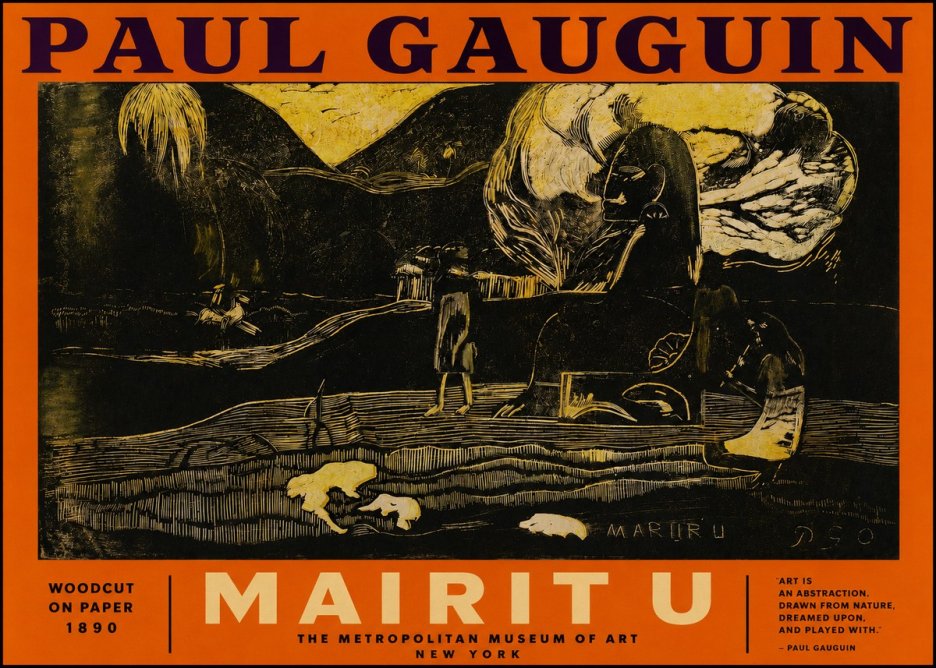 Paul Gauguin Mairit U No2 - Plakát