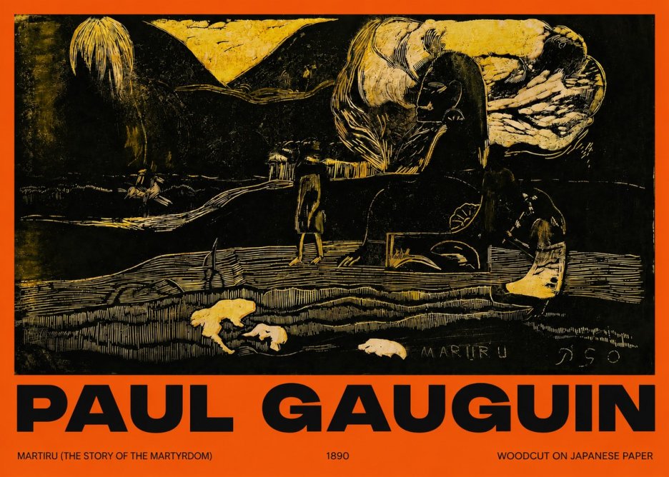 Paul Gauguin Mairit U No6 - Plakát
