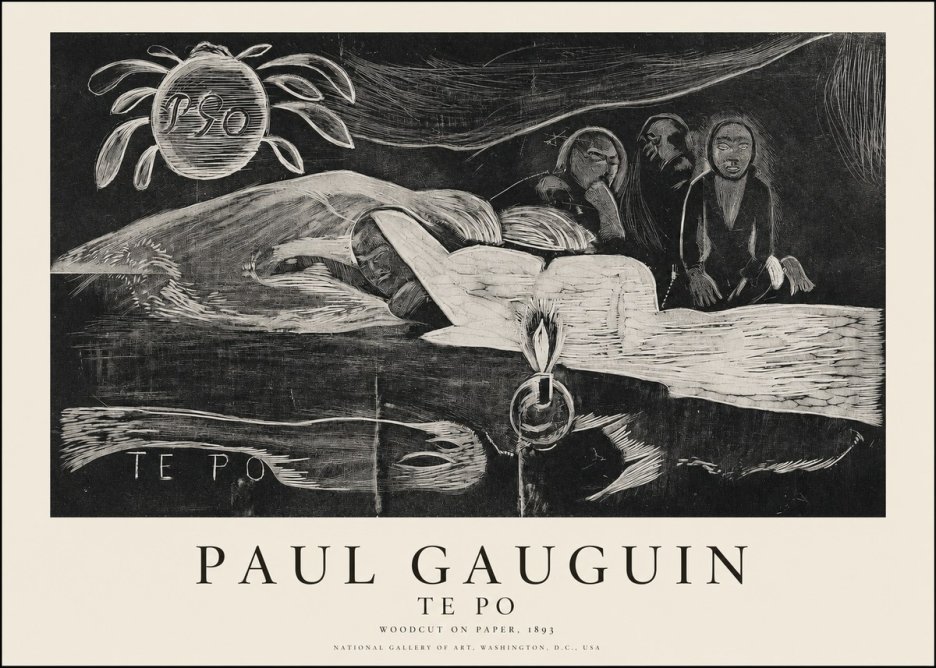 Paul Gauguin Te Po No1 - Plakát