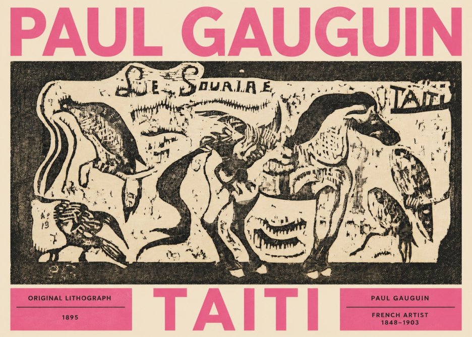 Paul Gauguin Taiti No3 - Plakát