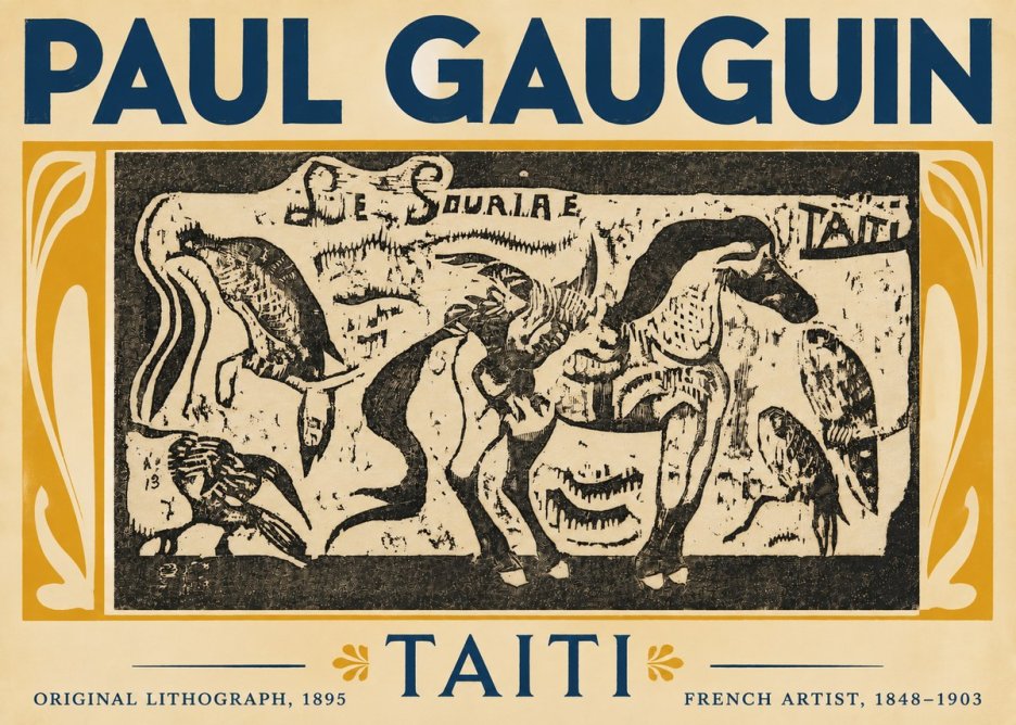 Paul Gauguin Taiti No5 - Plakát