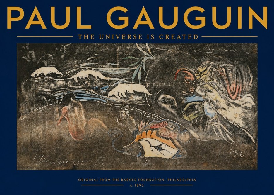 Paul Gauguin The Universe Is Created II No2 - Plakát