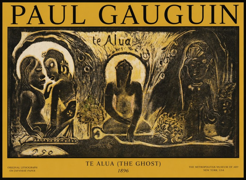 Paul Gauguin Te Alua (the Ghost) No1 - Plakát