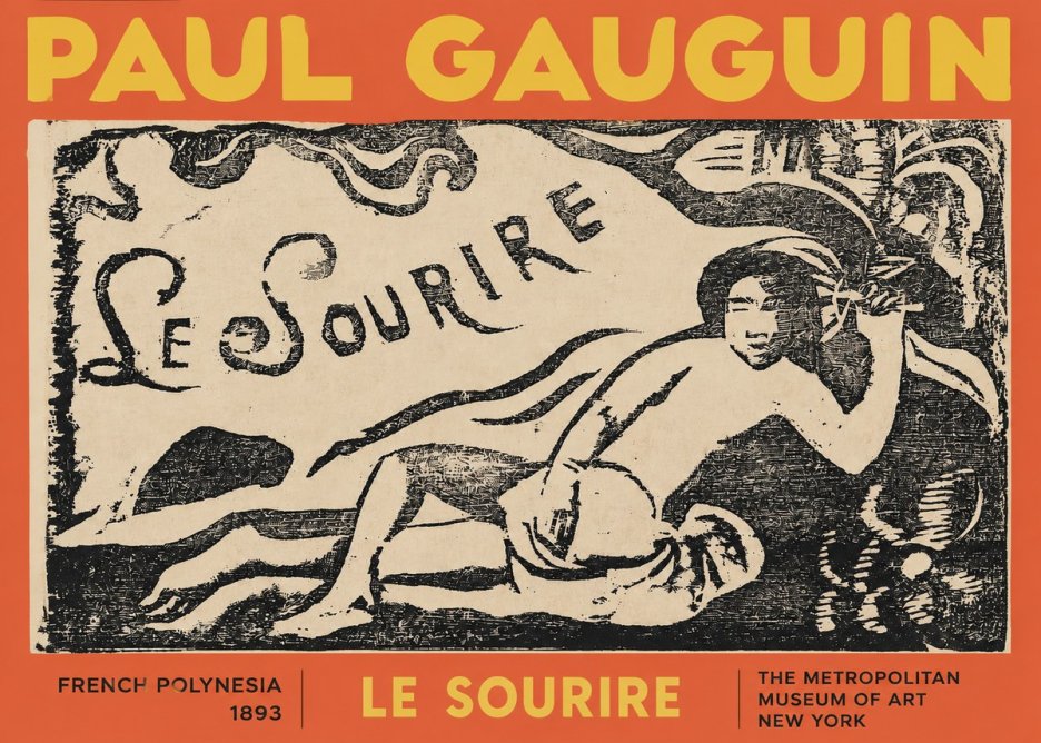 Paul Gauguin Le Sourire No2 - Plakát