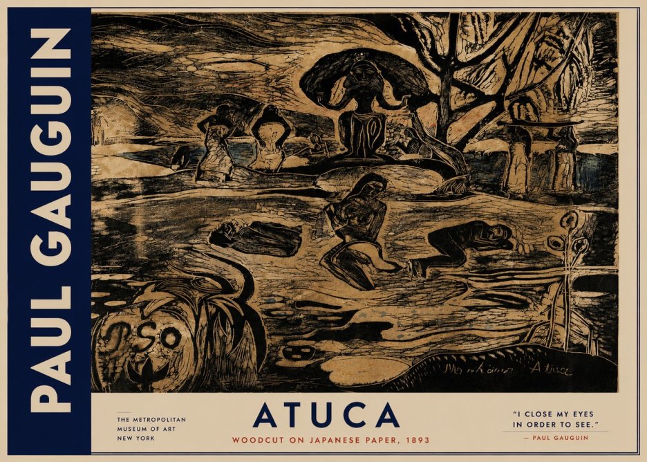 Paul Gauguin Atuca No3 - Plakát