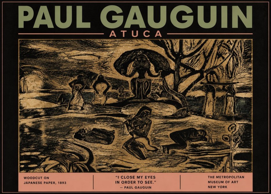 Paul Gauguin Atuca No5 - Plakát