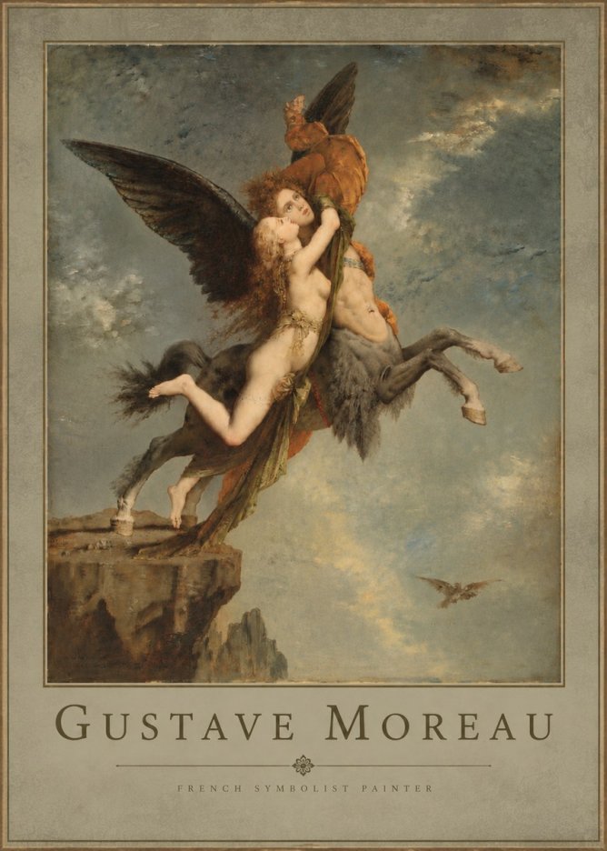 Gustave Moreau The Chimaera No4 - Plakát