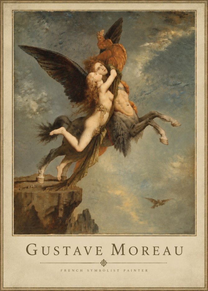 Gustave Moreau The Chimaera No5 - Plakát