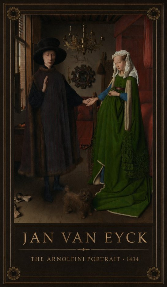 Jan van Eyck The Arnolfini Portrait I No1 - Plakát