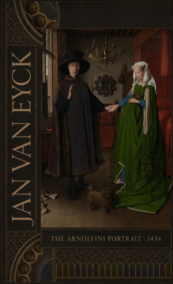 Jan van Eyck The Arnolfini Portrait I No3 - Plakát