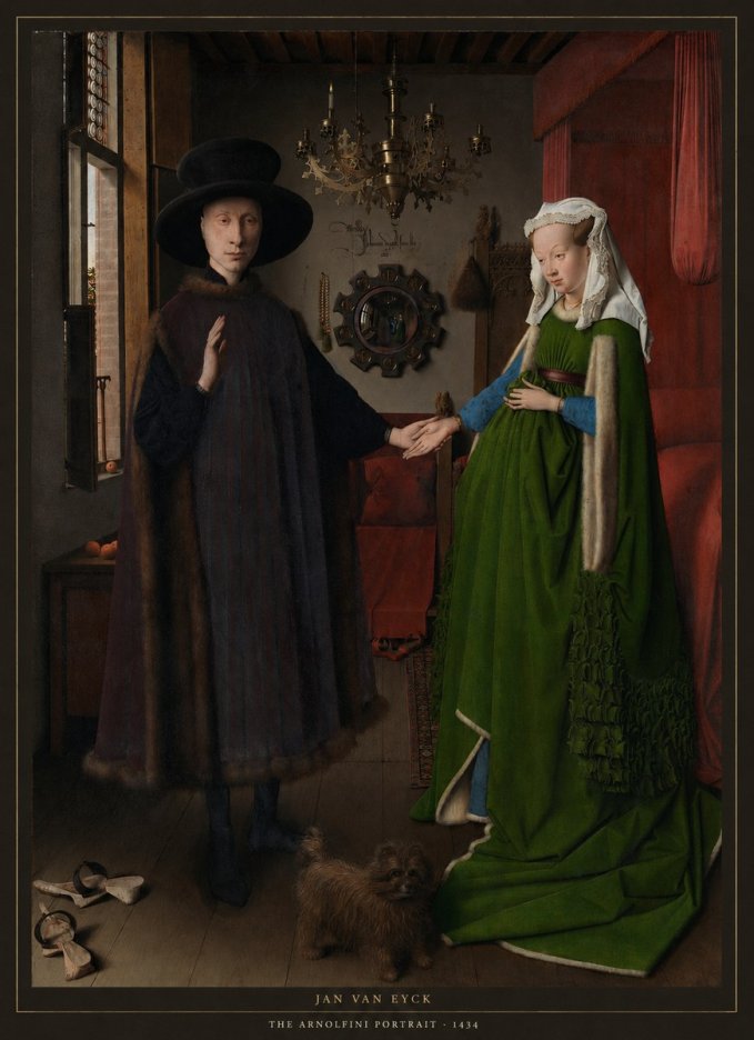 Jan van Eyck The Arnolfini Portrait I No6 - Plakát