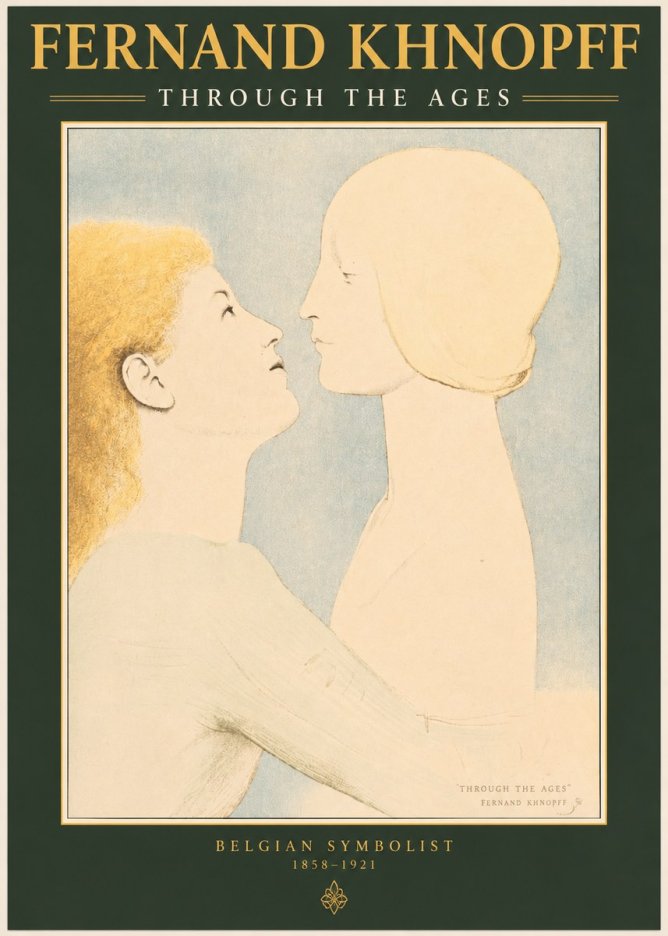Fernand Khnopff Through the Ages No2 - Plakát